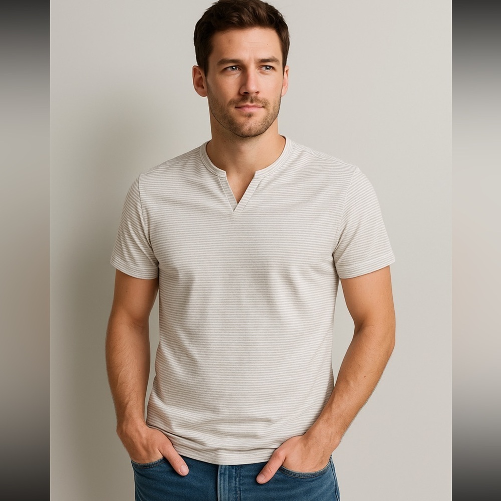 Banana Republic factory linen blend tshirt small